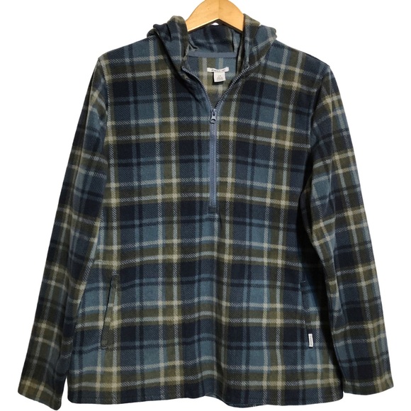 O'Neill Men's Blue Green Fleece Pockets Half Zip Pullover Hoodie Sweater L - Picture 10 of 10